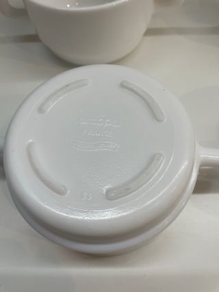 4 Tazas Consomé Sopa Vintage Arcopal