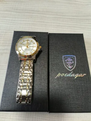 Reloj Poedagar Hombre Oro y Plata