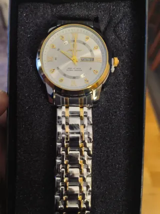 Reloj Poedagar Hombre Oro y Plata