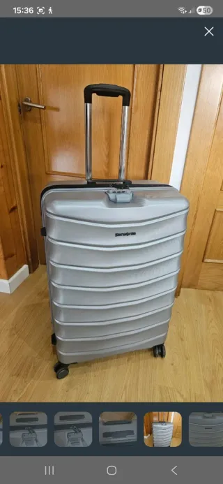 Maleta Samsonite 70cm Plata