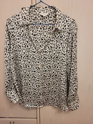 Camisa Cortefiel Estampado Animal Print Talla S