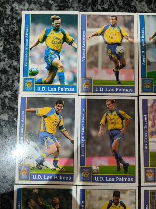 Lote cromos Las Palmas Mundicromo 2002