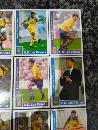 Lote cromos Las Palmas Mundicromo 2002