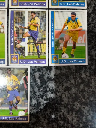 Lote cromos Las Palmas Mundicromo 2002