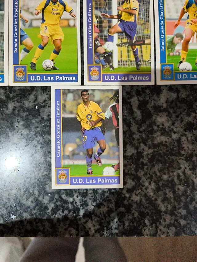 Lote cromos Las Palmas Mundicromo 2002