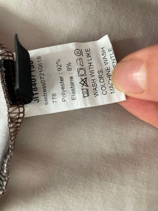 Vestido Shein estampado marrón