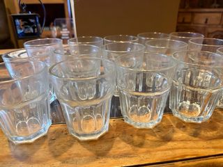 Vasos de cristal pequeños