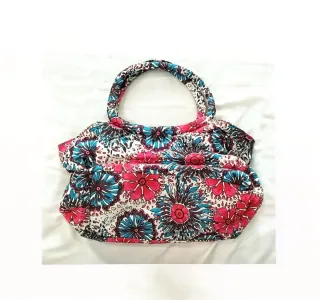 Borsa a spalla floreale capiente