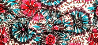 Borsa a spalla floreale capiente