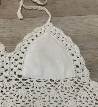 Top ganchillo blanco