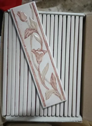 Listelli 5x20 decoro fiori pezzi 100