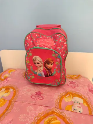 Mochila escolar Frozen con ruedas