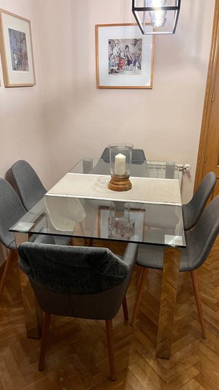 Mesa de cristal Maisons du Monde