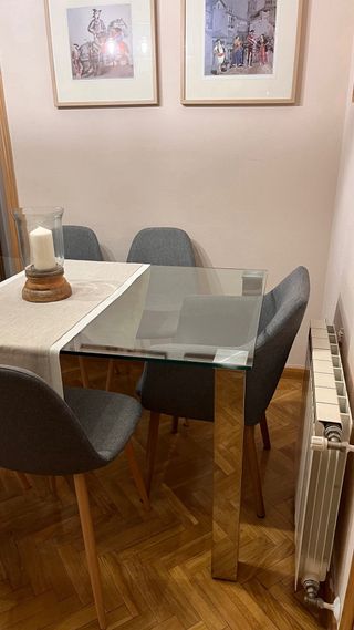 Mesa de cristal Maisons du Monde