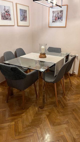 Mesa de cristal Maisons du Monde
