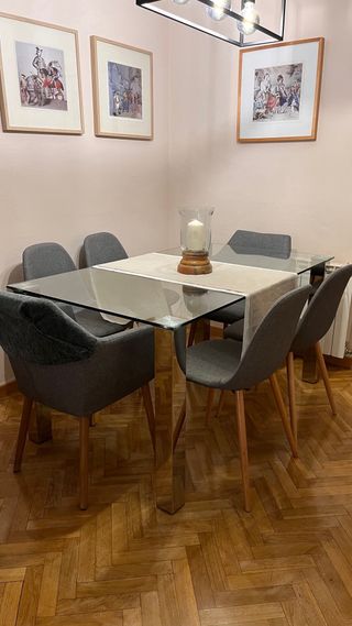 Mesa de cristal Maisons du Monde