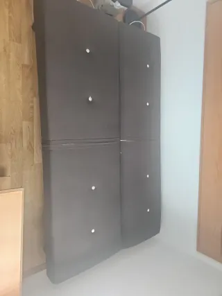 Sofá cama tela gris