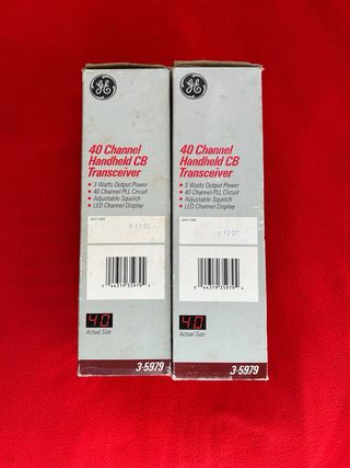 2 Walkie-Talkies GE 40 Channel CB