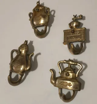 4 Perchitas Bronce Adorno Cocina