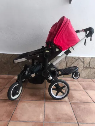 Bugaboo Donkey Cochecito Gemelar + Patinete