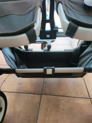 Bugaboo Donkey Cochecito Gemelar + Patinete