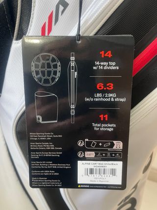 Bolsa de Golf Wilson Alpine para carro.