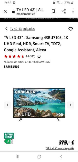 SMART TV 4K UHD SAMSUNG