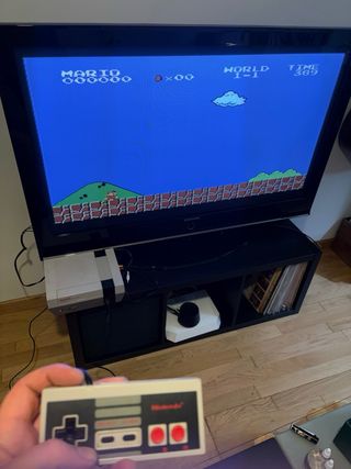 Consola Nintendo NES + Super Mario Bros + acces