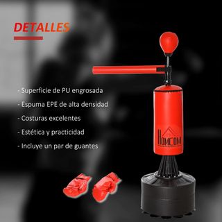 Saco de Boxeo de Pie con Bola de Velocidad