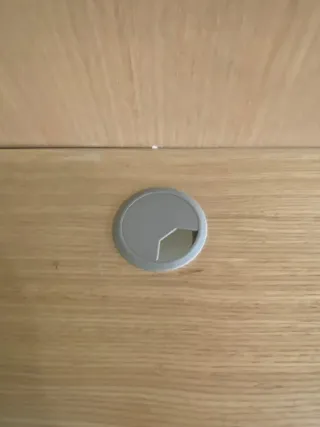 Escritorio esquinero madera y metal