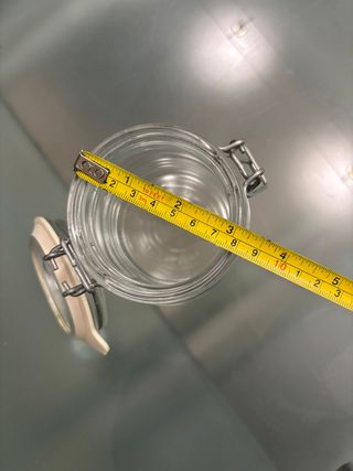 Contenitore ermetico in vetro nuovo