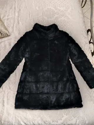 Pelliccia donna nera taglia S/M