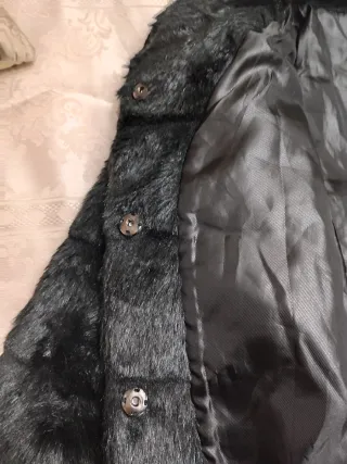 Pelliccia donna nera taglia S/M