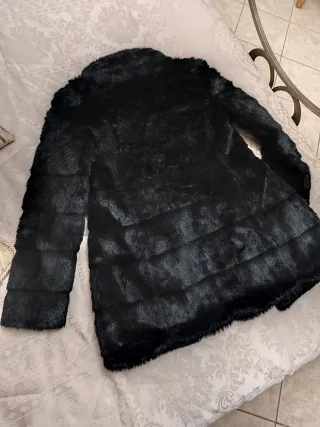 Pelliccia donna nera taglia S/M