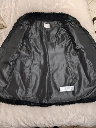 Pelliccia donna nera taglia S/M