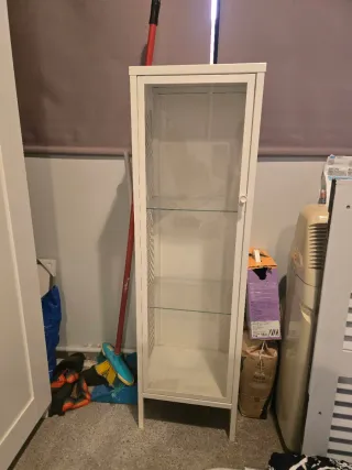 Mueble TV Ikea + Vitrina Baggebo Blanco