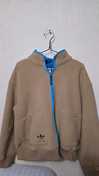 Chaqueta Adidas Polar Forro Azul Talla M