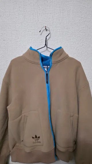 Chaqueta Adidas Polar Forro Azul Talla M