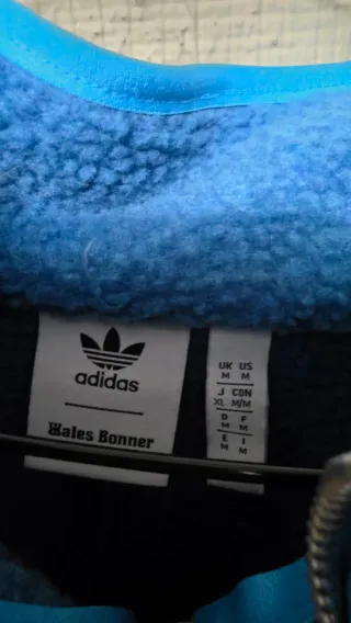 Chaqueta Adidas Polar Forro Azul Talla M