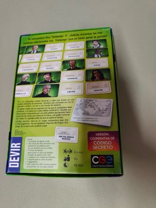 Código Secreto Dúo Juego de Mesa