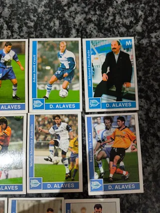 Lote cromos Alavés Mundicromo 2002