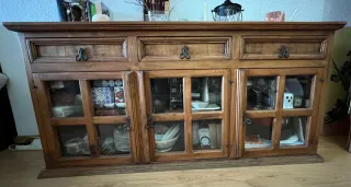 Conjunto salón madera maciza mejicana