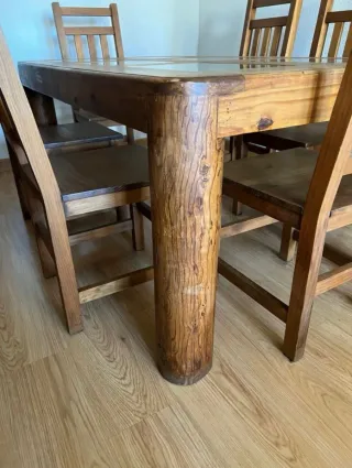 Conjunto salón madera maciza mejicana