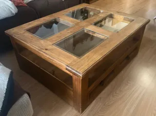 Conjunto salón madera maciza mejicana