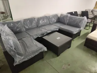 Juego de jardín ratán sintético nuevo