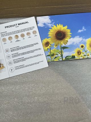 Estantería de Esquina Flotante de Roble rústico GIEANOO