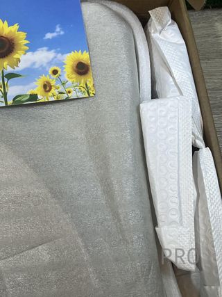 Estantería de Esquina Flotante de Roble rústico GIEANOO