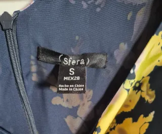 Vestido Sfera floral manga acampanada