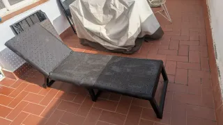 Tumbonas plegables marrones Pack de 2