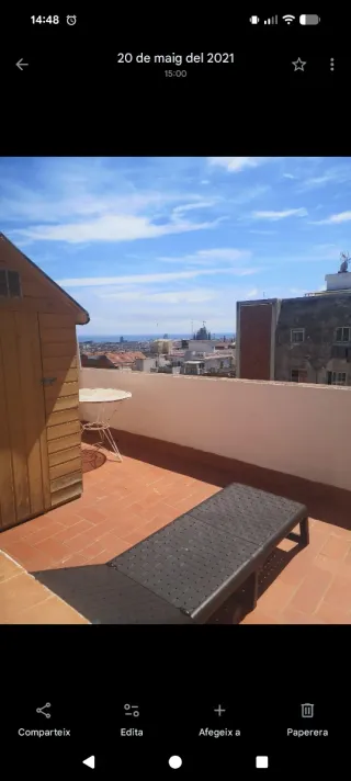 Tumbonas plegables marrones Pack de 2